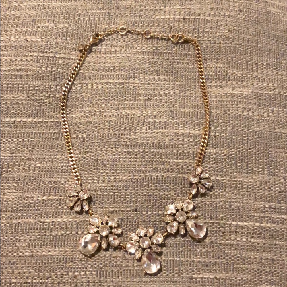 Jcrew rhinestone statement necklace